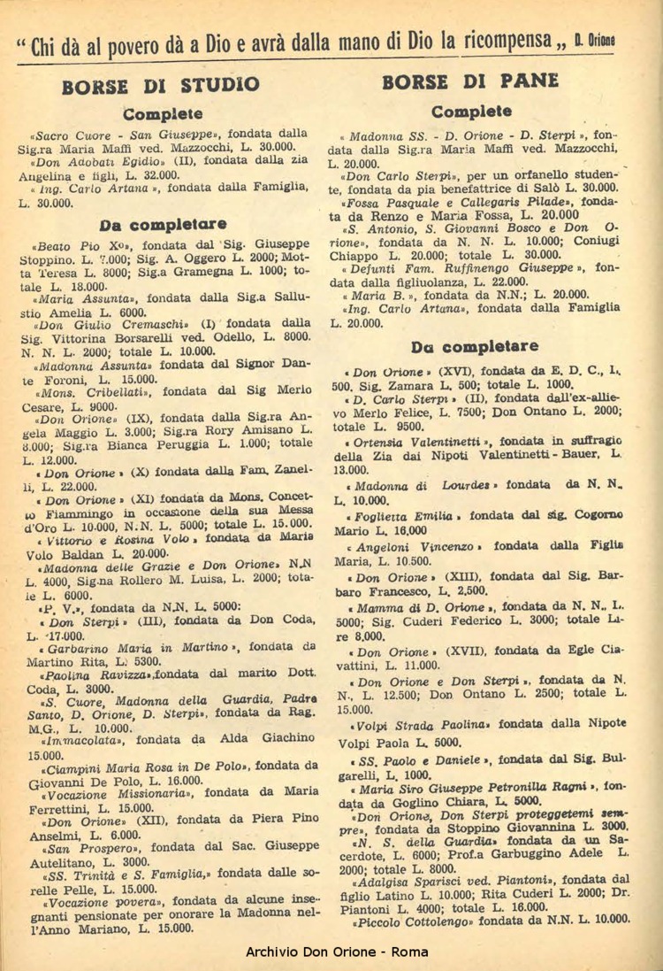 La piccola Opera della Divina Provvidenza, 49, 05, 01-05-1954, pagina 2