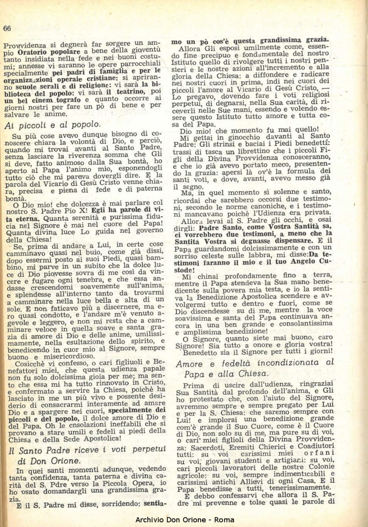 La piccola Opera della Divina Provvidenza, 49, 05, 01-05-1954, pagina 4