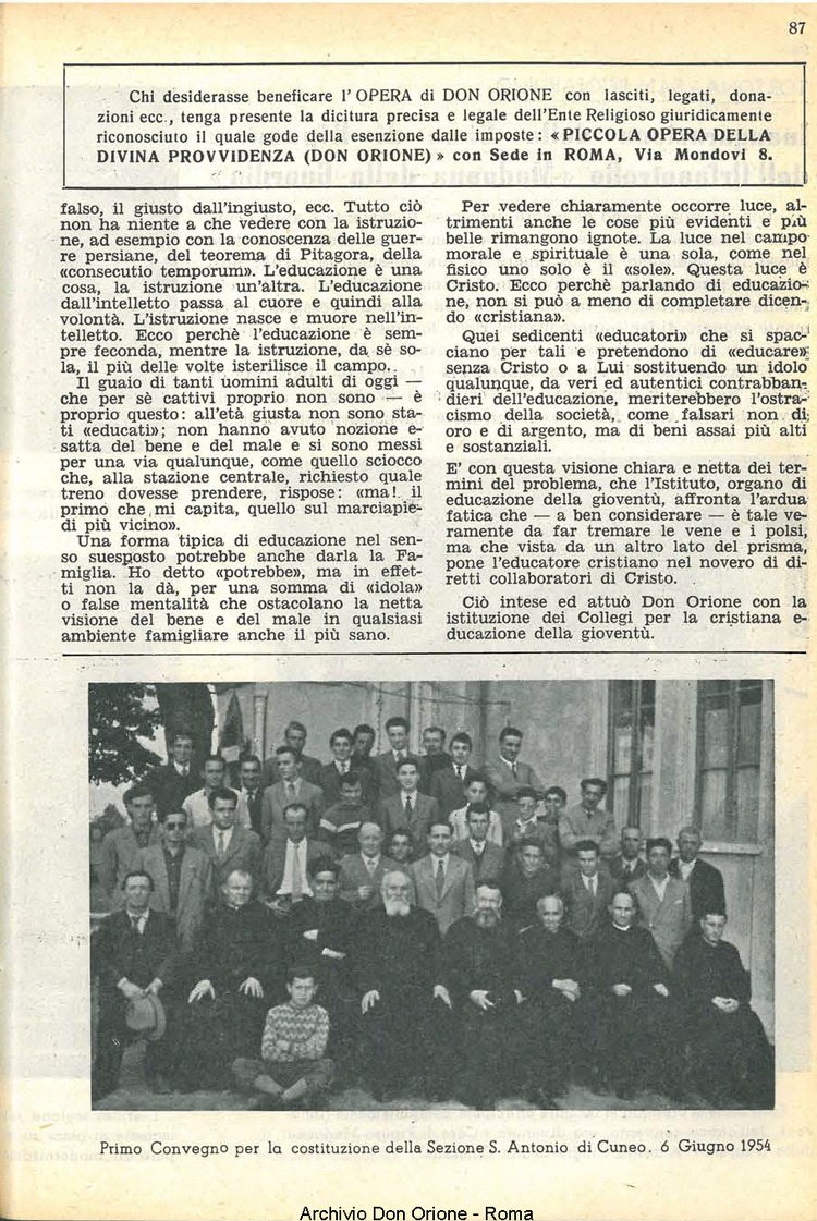 La piccola Opera della Divina Provvidenza, 49, 06, 01-06-1954, pagina 9