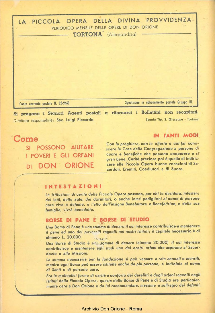La piccola Opera della Divina Provvidenza, 49, 06, 01-06-1954, pagina 20