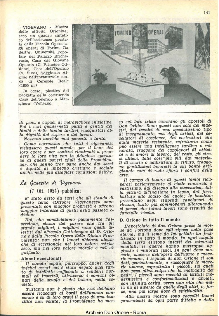 La piccola Opera della Divina Provvidenza, 49, 10, 01-10-1954, pagina 7