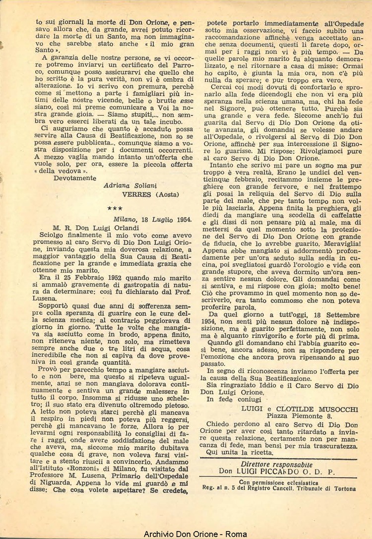 La piccola Opera della Divina Provvidenza, 49, 12, 01-12-1954, pagina 19