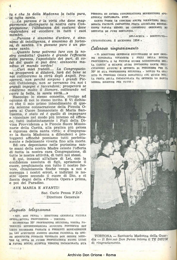 La piccola Opera della Divina Provvidenza, 50, 01, 01-01-1955, pagina 6