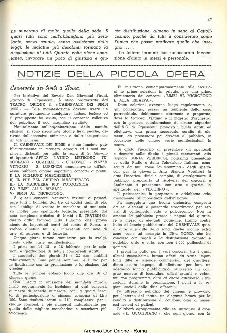 La piccola Opera della Divina Provvidenza, 50, 03_04, 01-04-1955, pagina 17