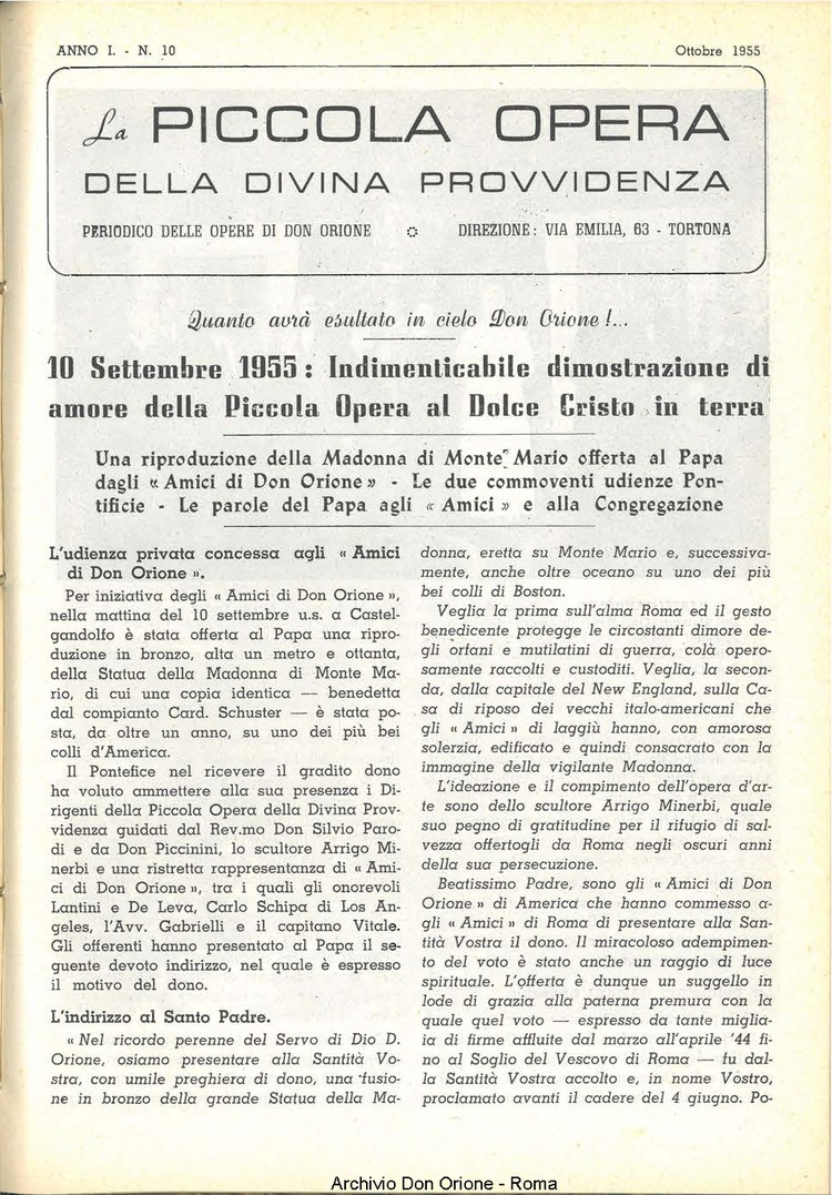 La piccola Opera della Divina Provvidenza, 50, 10, 01-10-1955, pagina 3