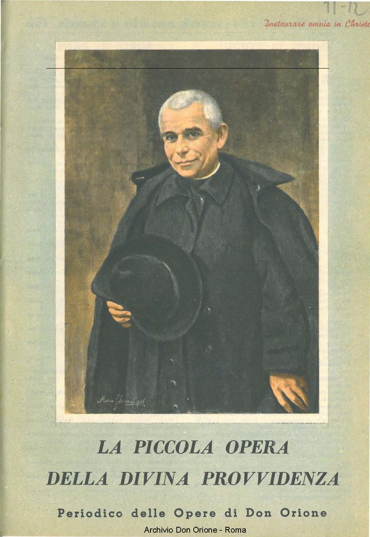 La piccola Opera della Divina Provvidenza, 50, 11_12, 01-12-1955, pagina 1