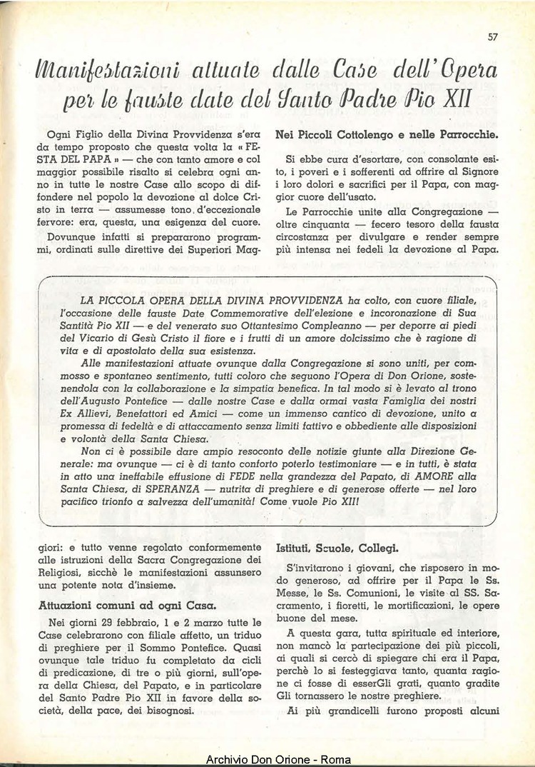La piccola Opera della Divina Provvidenza, 51, 04_05, 01-05-1956, pagina 11