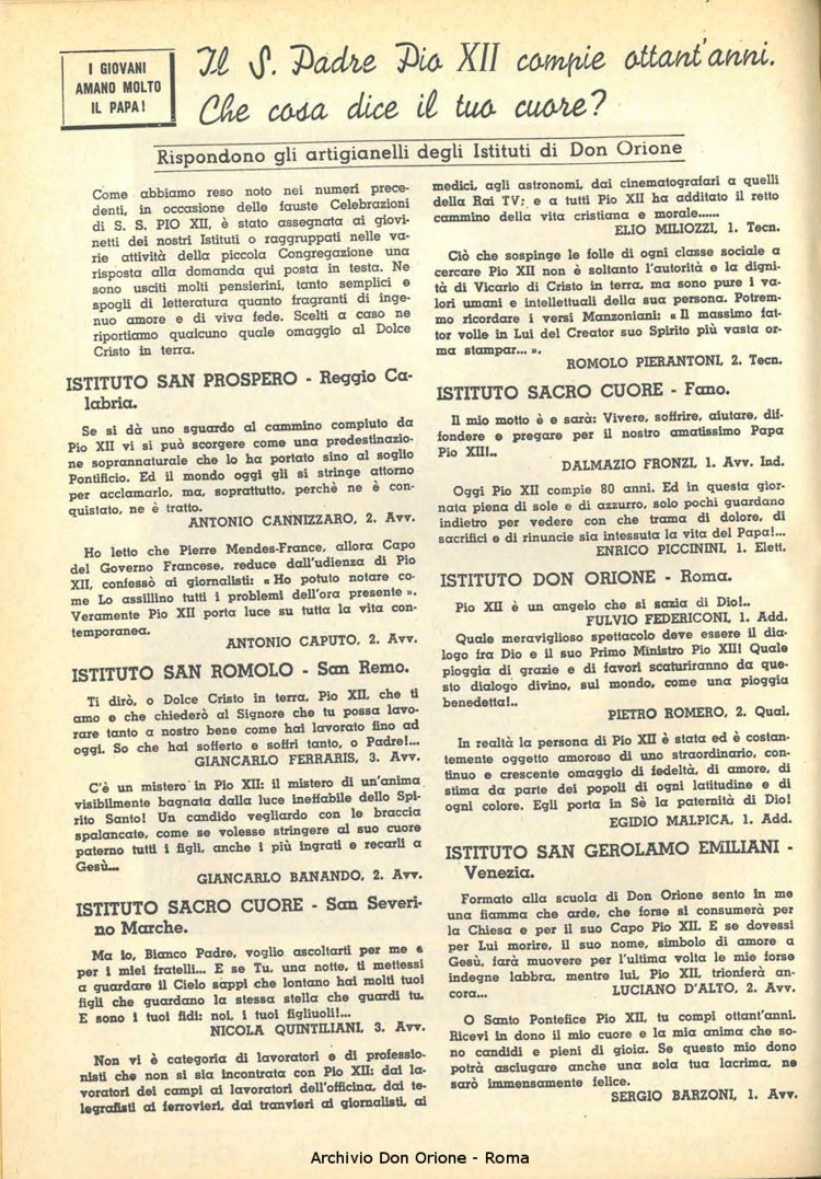 La piccola Opera della Divina Provvidenza, 51, 10, 01-10-1956, pagina 2