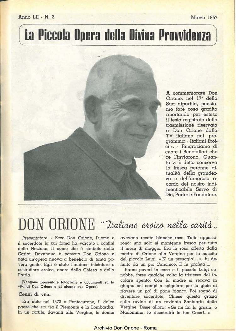 La piccola Opera della Divina Provvidenza, 52, 03, 01-03-1957, pagina 3
