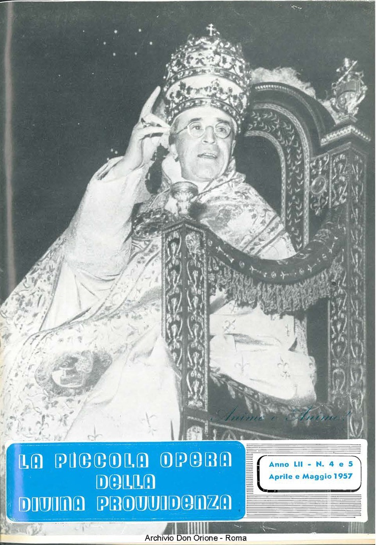 La piccola Opera della Divina Provvidenza, 52, 04_05, 01-05-1957, pagina 1