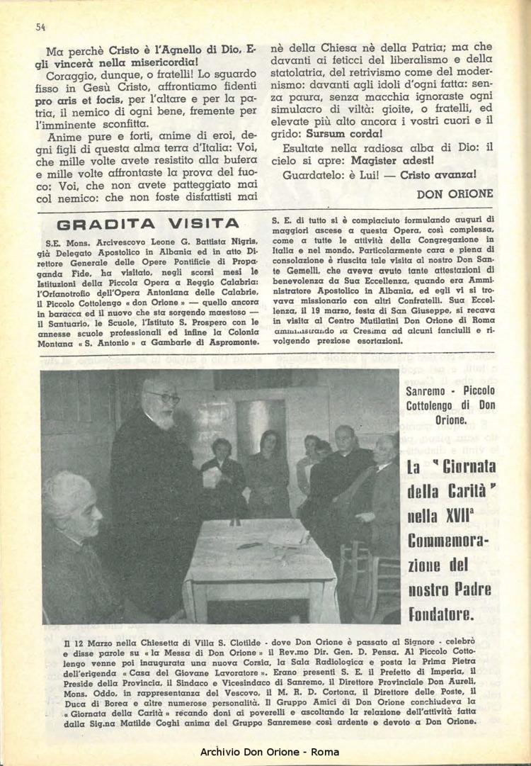 La piccola Opera della Divina Provvidenza, 52, 04_05, 01-05-1957, pagina 8