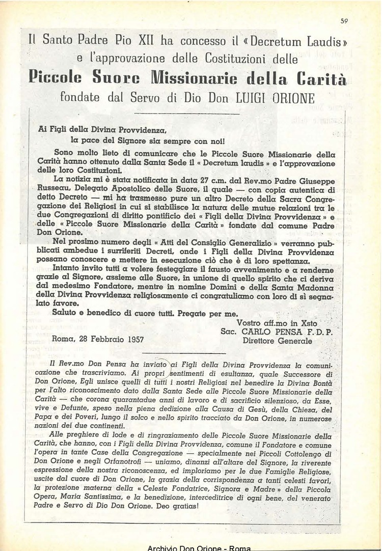 La piccola Opera della Divina Provvidenza, 52, 04_05, 01-05-1957, pagina 15