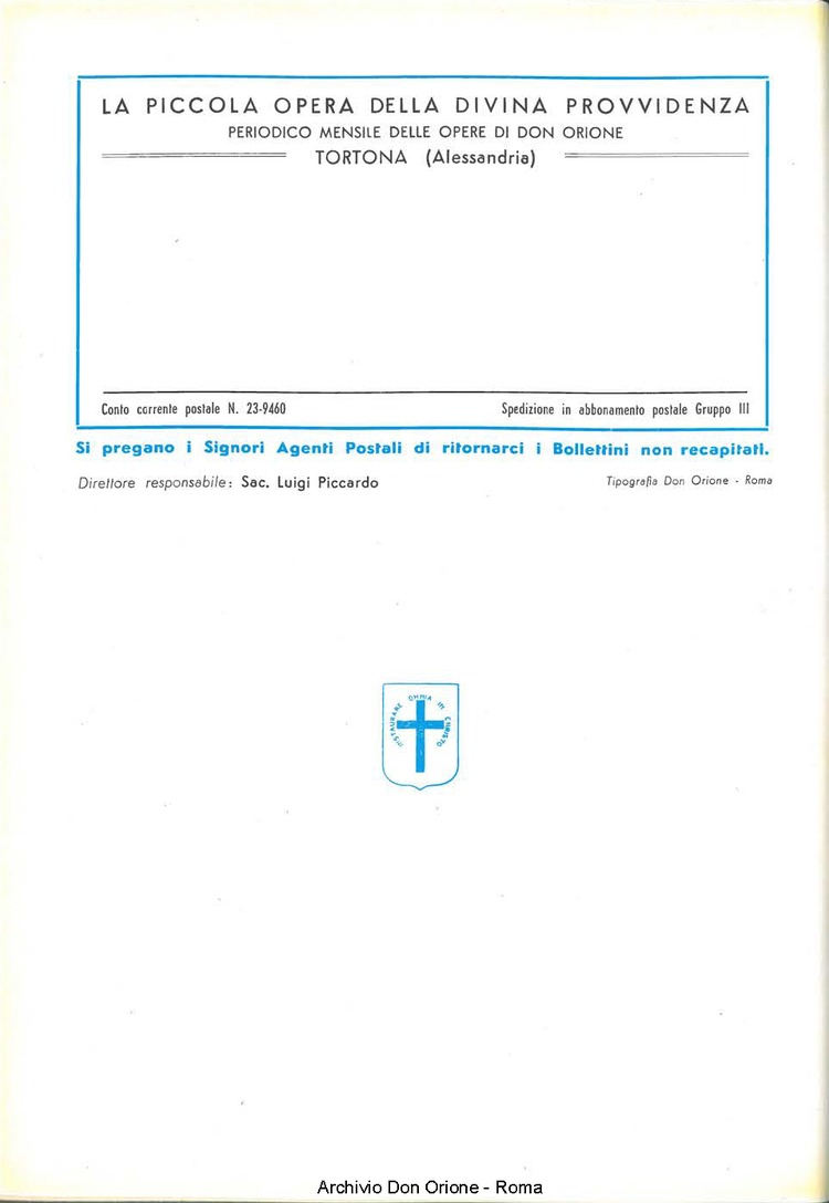 La piccola Opera della Divina Provvidenza, 52, 04_05, 01-05-1957, pagina 40