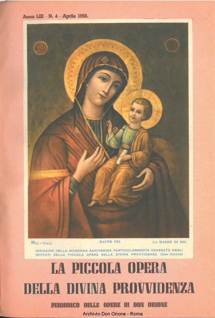 La piccola Opera della Divina Provvidenza, 53, 04, 01-04-1958, pagina 1