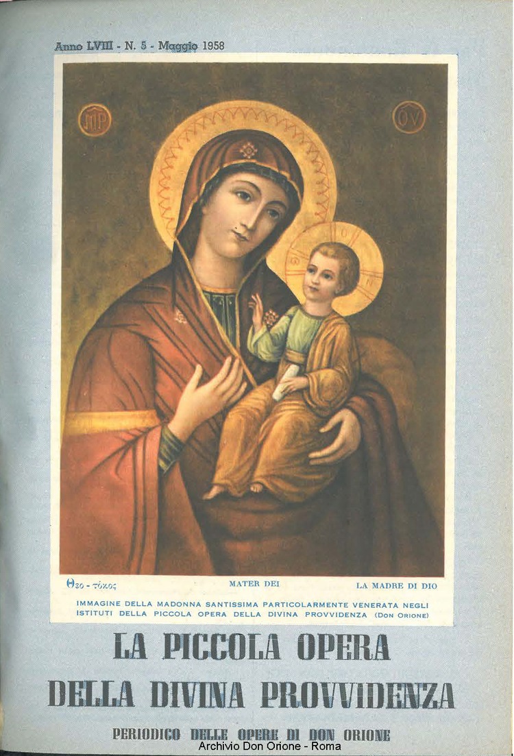 La piccola Opera della Divina Provvidenza, 53, 05, 01-05-1958, pagina 1