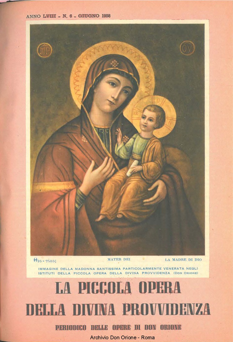 La piccola Opera della Divina Provvidenza, 53, 06, 01-06-1958, pagina 1