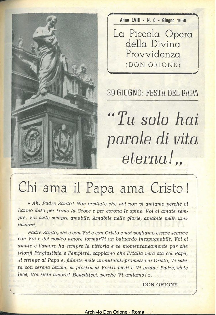 La piccola Opera della Divina Provvidenza, 53, 06, 01-06-1958, pagina 3