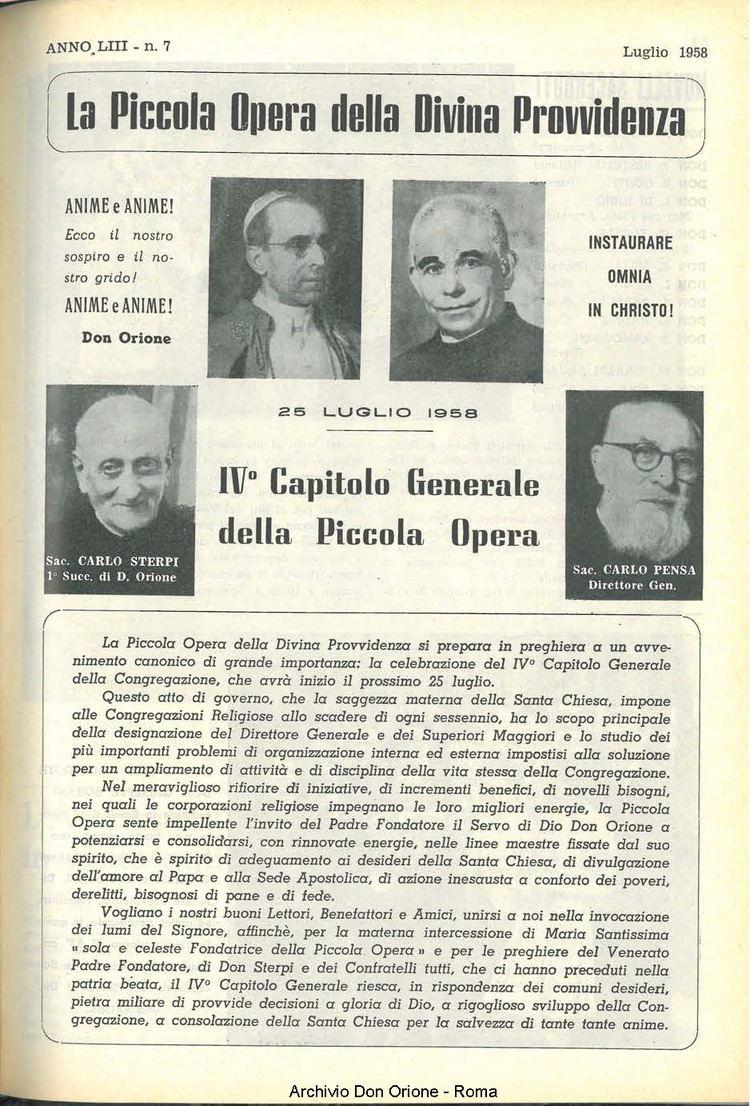La piccola Opera della Divina Provvidenza, 53, 07, 01-07-1958, pagina 3