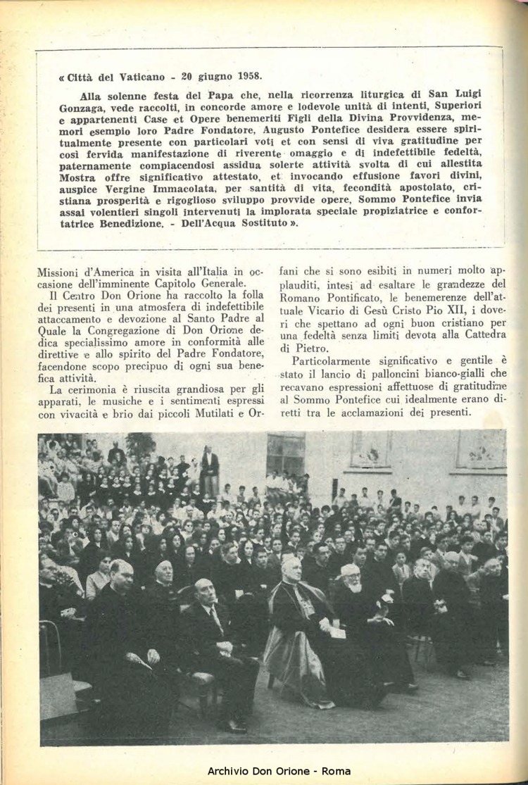 La piccola Opera della Divina Provvidenza, 53, 07, 01-07-1958, pagina 16