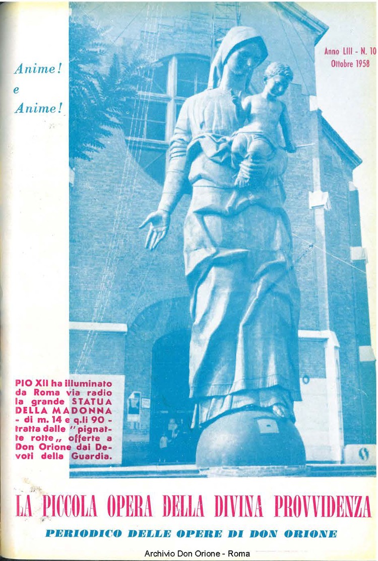 La piccola Opera della Divina Provvidenza, 53, 10, 01-10-1958, pagina 1