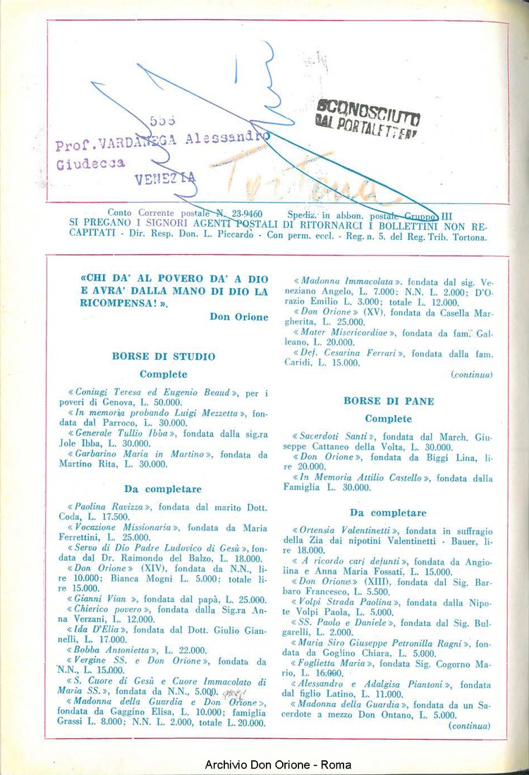 La piccola Opera della Divina Provvidenza, 53, 10, 01-10-1958, pagina 20
