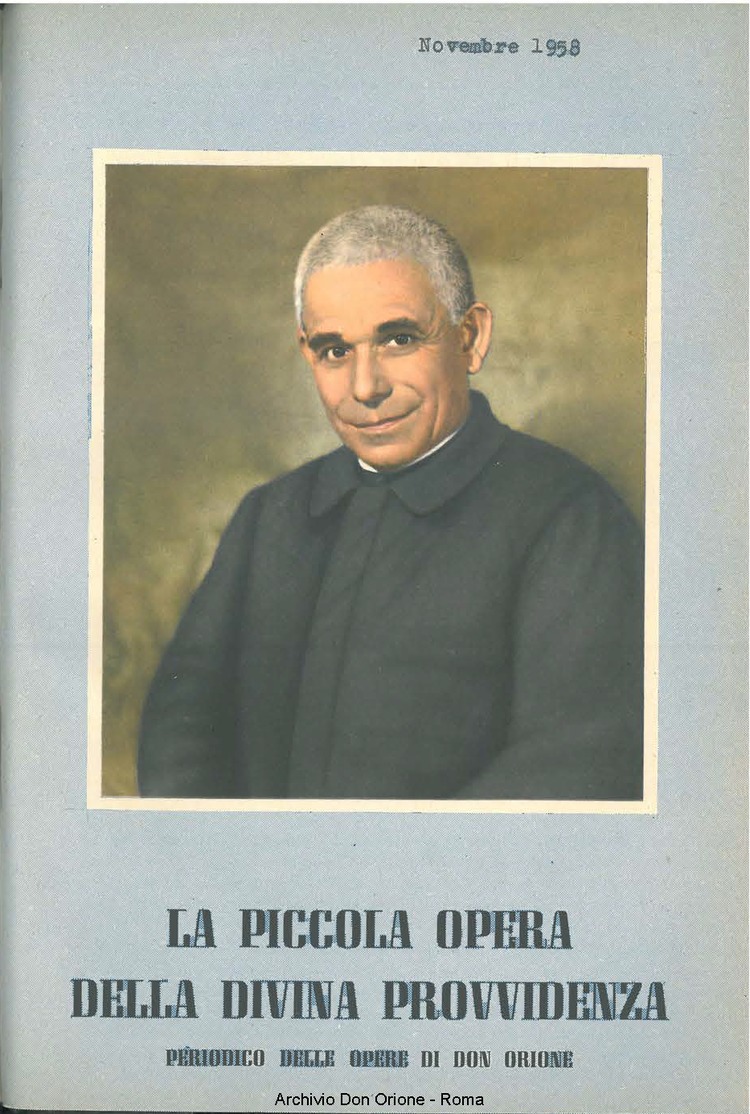 La piccola Opera della Divina Provvidenza, 53, 11, 01-11-1958, pagina 1