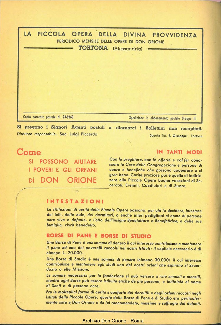 La piccola Opera della Divina Provvidenza, 53, 11, 01-11-1958, pagina 6