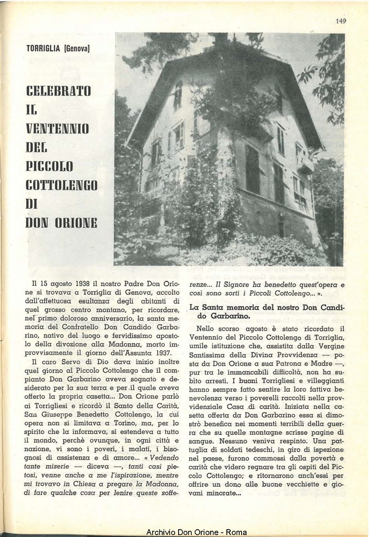 La piccola Opera della Divina Provvidenza, 53, 12, 01-12-1958, pagina 23