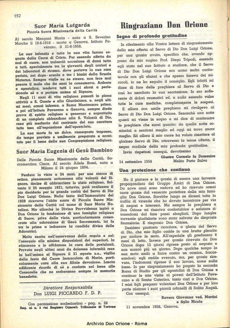 La piccola Opera della Divina Provvidenza, 53, 12, 01-12-1958, pagina 26