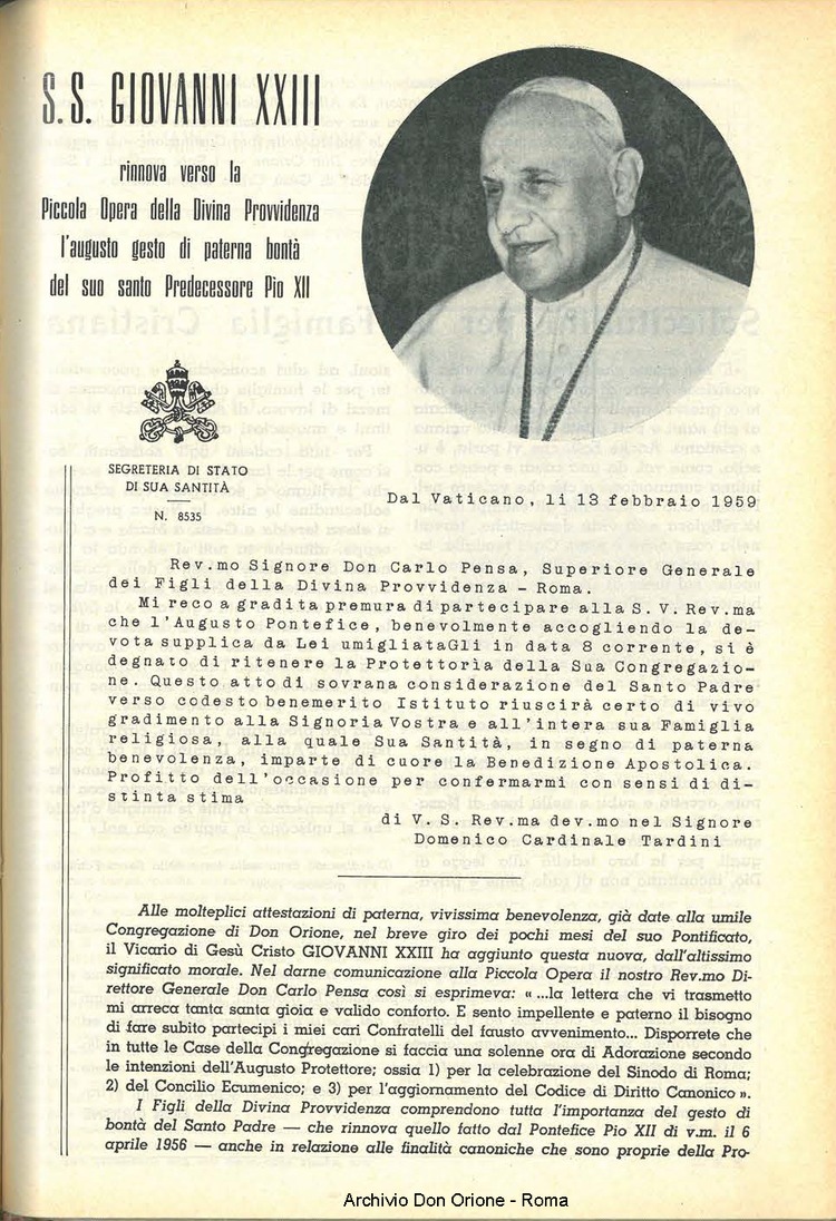 La piccola Opera della Divina Provvidenza, 54, 03, 01-03-1959, pagina 3