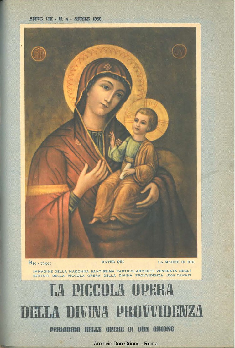 La piccola Opera della Divina Provvidenza, 54, 04, 01-04-1959, pagina 1