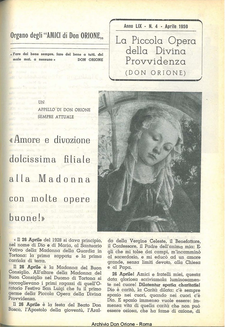 La piccola Opera della Divina Provvidenza, 54, 04, 01-04-1959, pagina 3