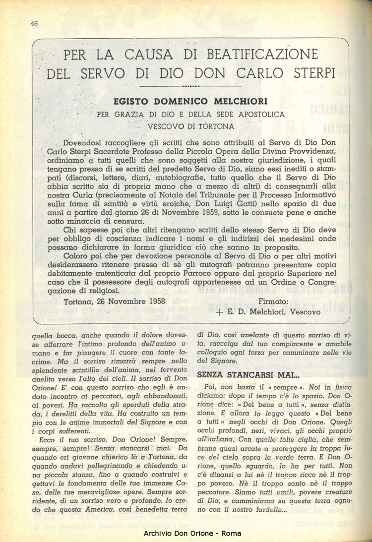 La piccola Opera della Divina Provvidenza, 54, 04, 01-04-1959, pagina 8
