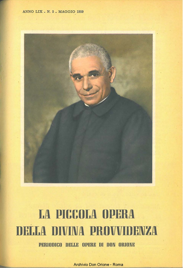 La piccola Opera della Divina Provvidenza, 54, 05, 01-05-1958, pagina 1