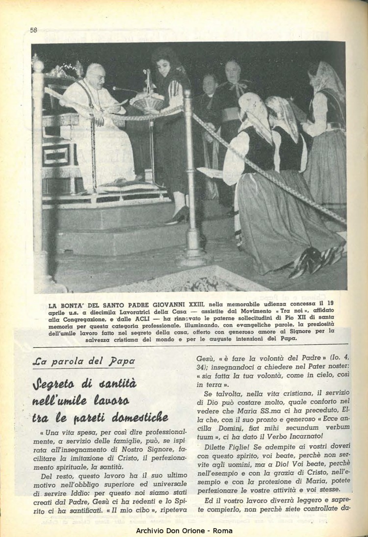 La piccola Opera della Divina Provvidenza, 54, 05, 01-05-1958, pagina 4