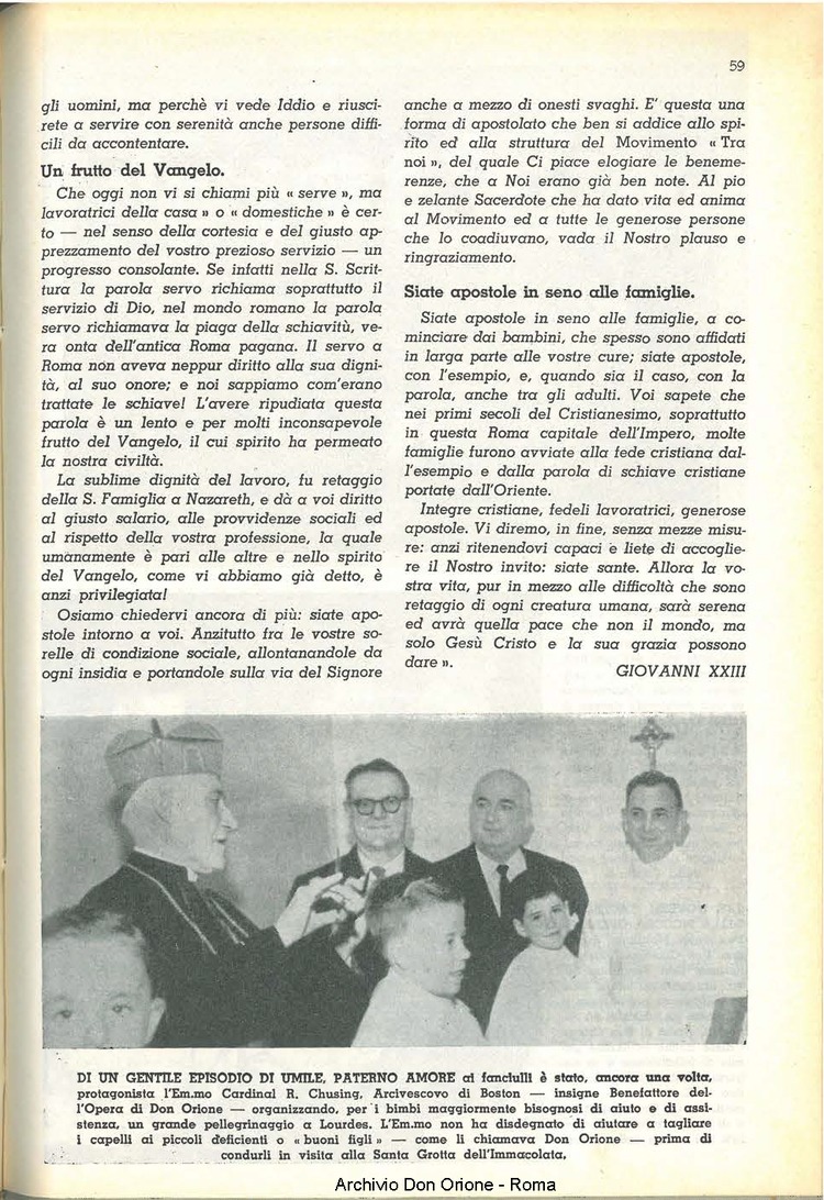 La piccola Opera della Divina Provvidenza, 54, 05, 01-05-1958, pagina 5