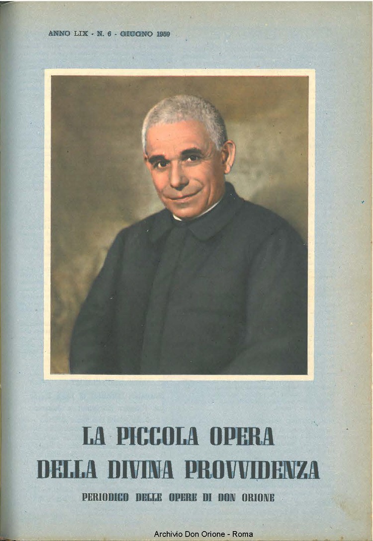 La piccola Opera della Divina Provvidenza, 54, 06, 01-06-1959, pagina 1