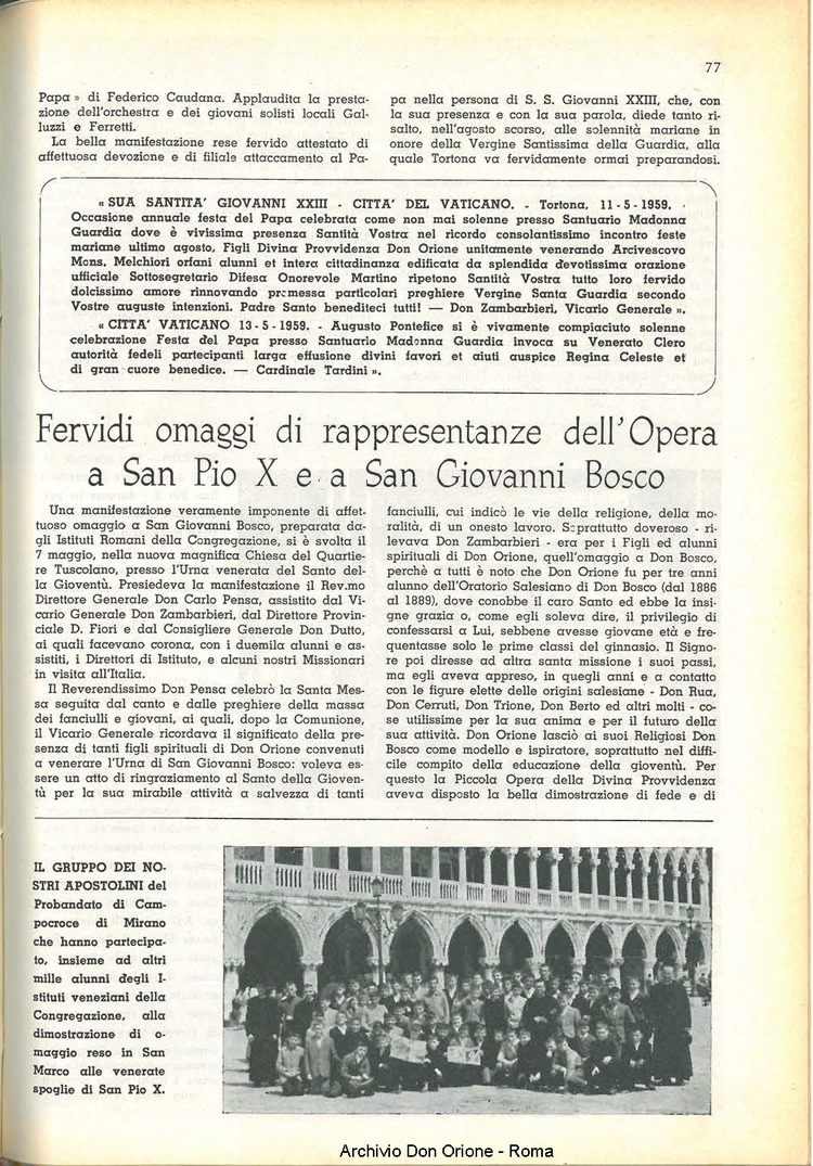 La piccola Opera della Divina Provvidenza, 54, 06, 01-06-1959, pagina 7