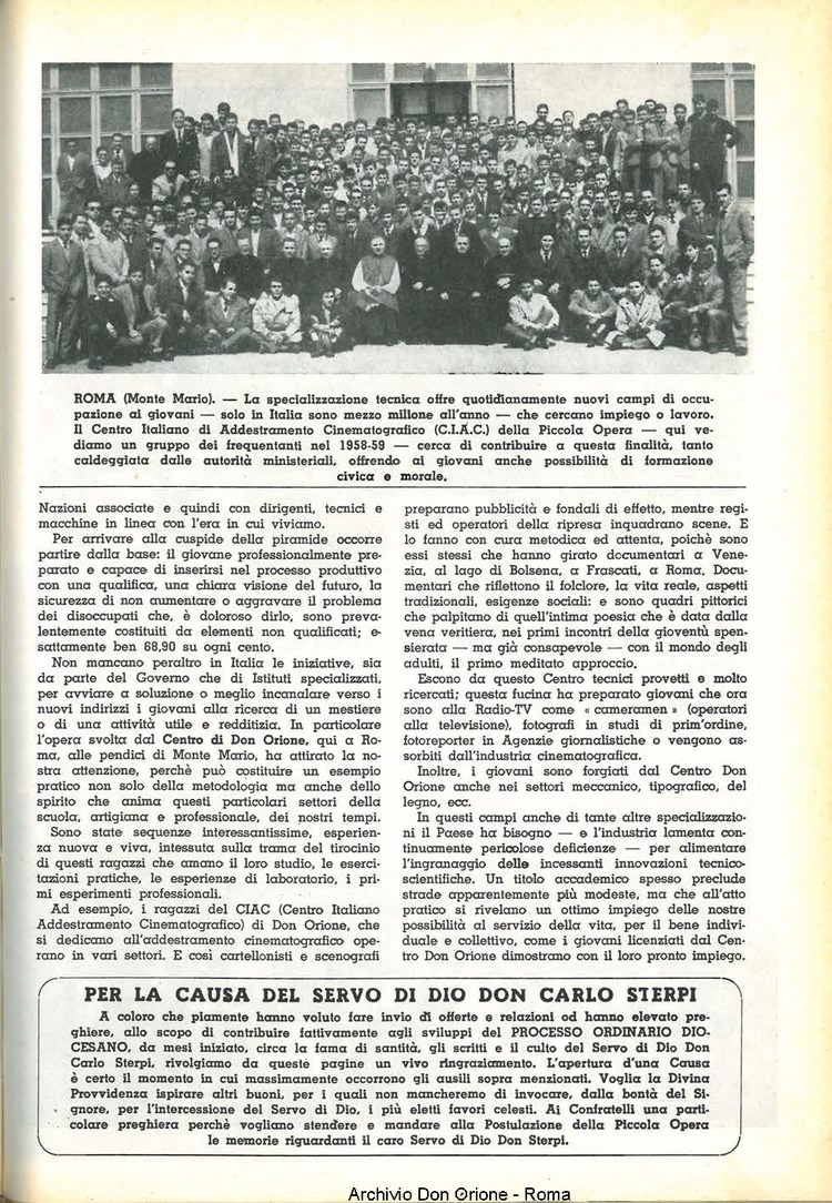 La piccola Opera della Divina Provvidenza, 54, 06, 01-06-1959, pagina 25