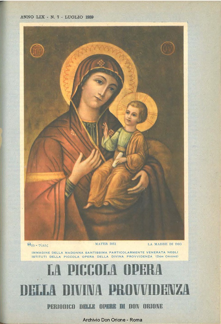 La piccola Opera della Divina Provvidenza, 54, 07, 01-07-1959, pagina 1