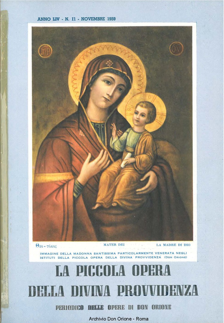 La piccola Opera della Divina Provvidenza, 54, 11, 01-11-1959, pagina 1