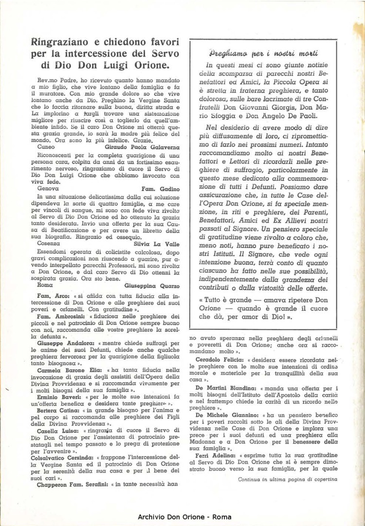 La piccola Opera della Divina Provvidenza, 54, 11, 01-11-1959, pagina 2