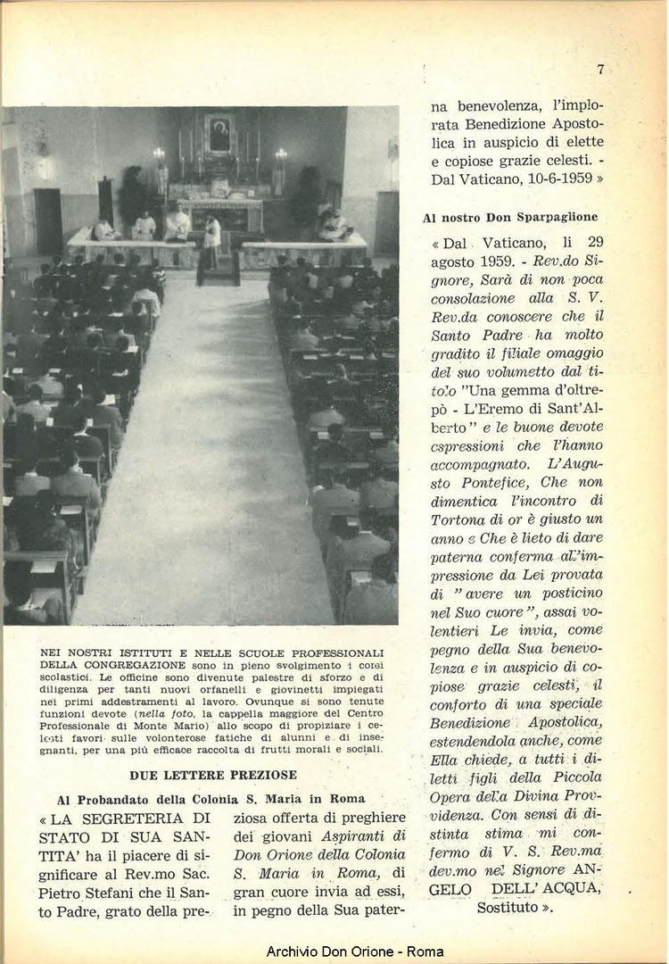La piccola Opera della Divina Provvidenza, 54, 11, 01-11-1959, pagina 9