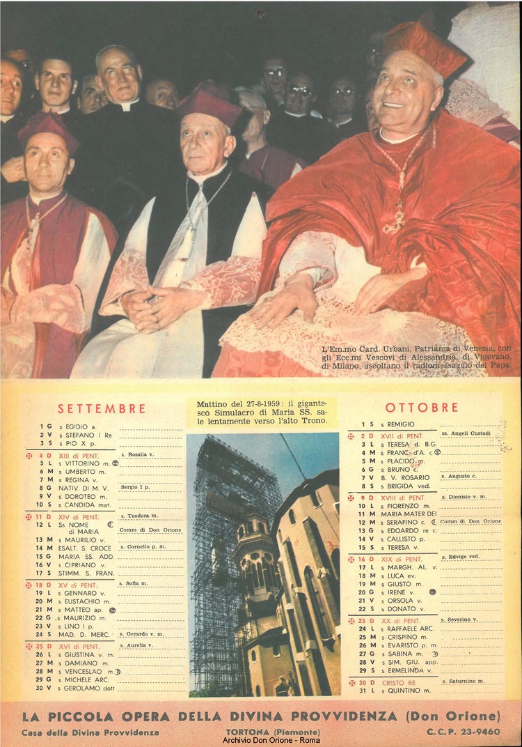 La piccola Opera della Divina Provvidenza, 54, 11, 01-11-1959 calendario, pagina 6