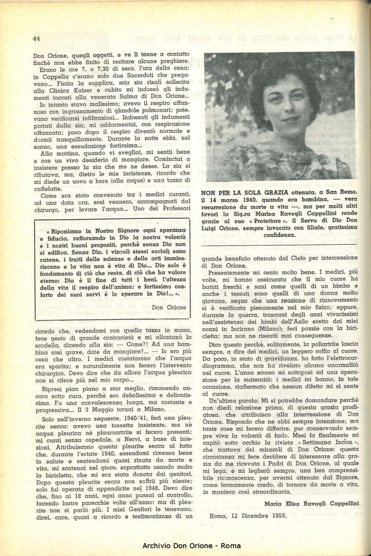 La piccola Opera della Divina Provvidenza, 55, 03, 01-03-1960, pagina 14