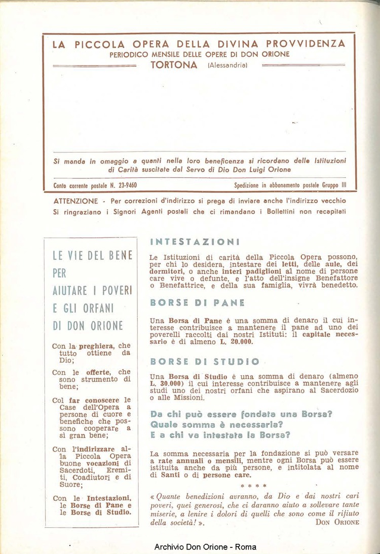 La piccola Opera della Divina Provvidenza, 55, 05, 01-05-1960, pagina 20