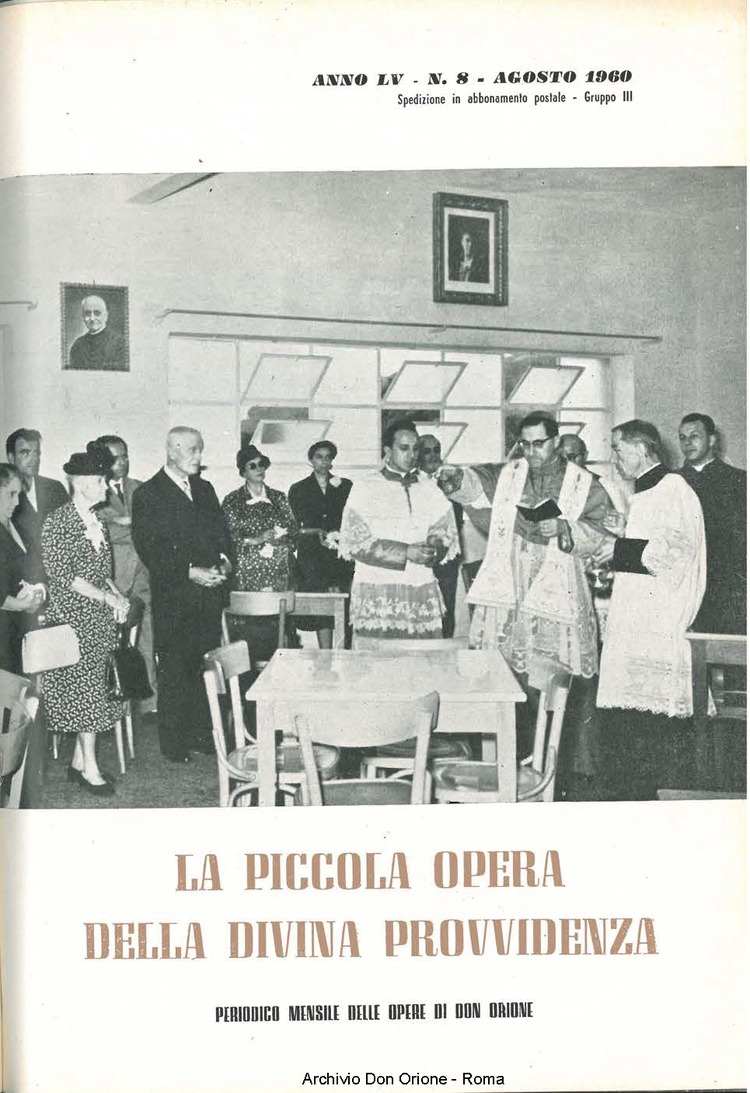 La piccola Opera della Divina Provvidenza, 55, 08, 01-08-1960, pagina 1