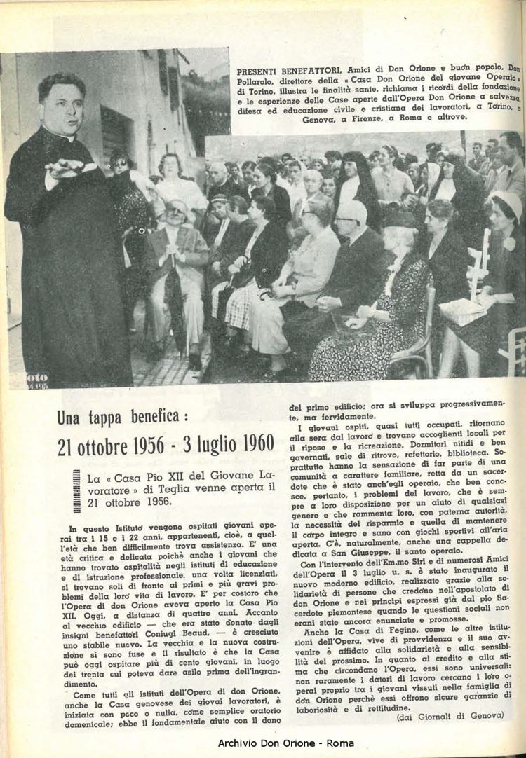 La piccola Opera della Divina Provvidenza, 55, 08, 01-08-1960, pagina 14