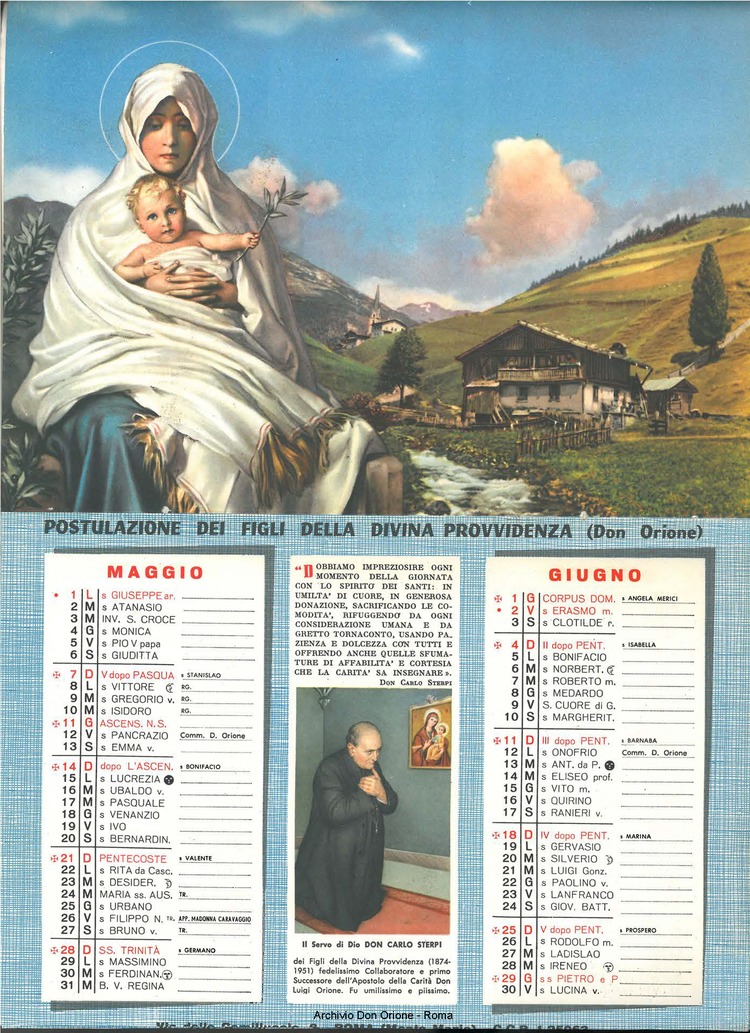 La piccola Opera della Divina Provvidenza, 55, 12, 01-12-1960 calendario, pagina 4