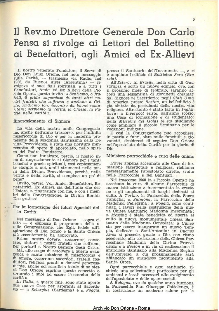La piccola Opera della Divina Provvidenza, 56, 01, 01-01-1961, pagina 5